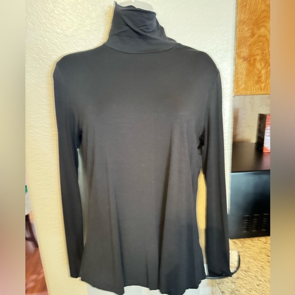 Vobcty Long Black Sexy Turtleneck Dress - Picture 2 of 9